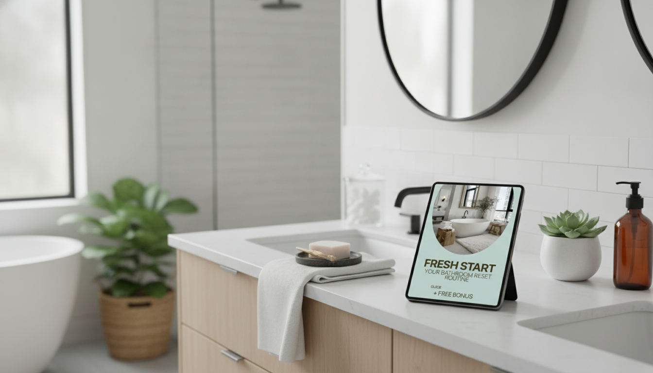 12-Minute Bathroom Reset Routine for a Clean, Calm Space