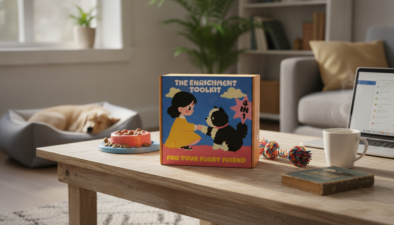 4-in-1 Pet Enrichment Toolkit Bundle for Calmer Days