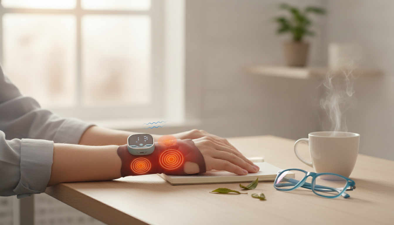 Heated EMS Wrist Brace: Heat + Support for Daily Relief