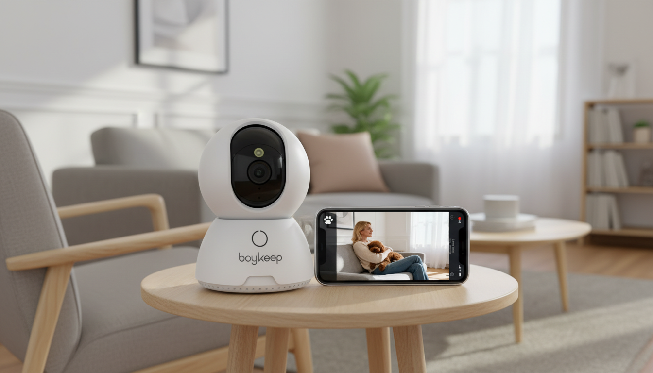 HD Indoor Security Camera: Night Vision & Two-Way Talk