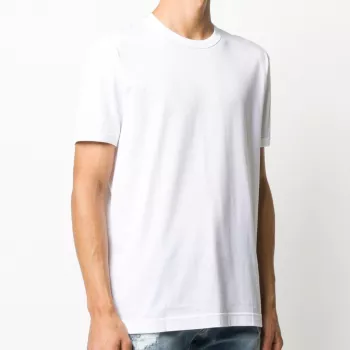 D&G Cotton Crew Neck Tee: Polished, Minimal, Versatile
